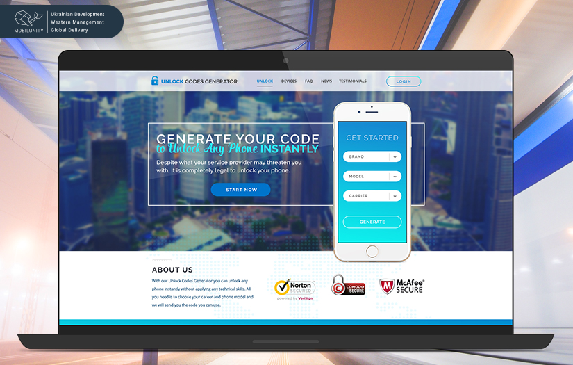 Unlock Codes Generator (Web Development) screenshot 2
